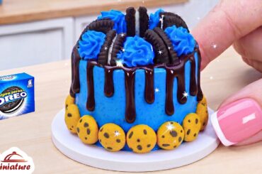 💙 So Beautiful Mini Blue OREO Drip Cake Decorating Ideas | ASMR Cooking Mini Food