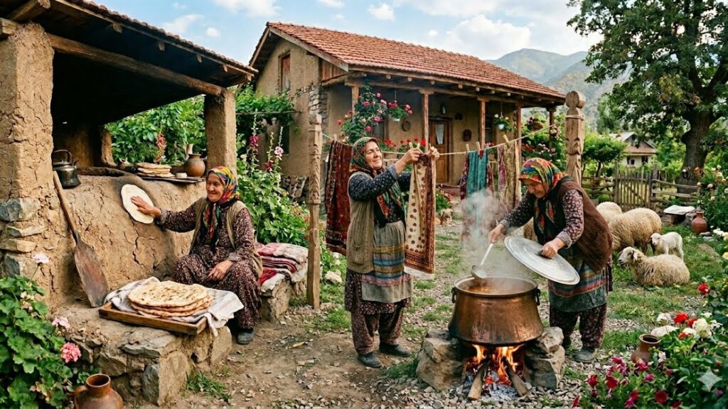 Aunt’s Village Table | Simple, Warm Bread & Thick Lentil Stew Full of Blessing
