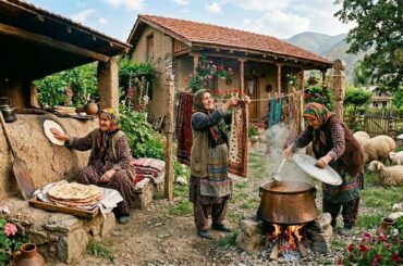 Aunt’s Village Table | Simple, Warm Bread & Thick Lentil Stew Full of Blessing