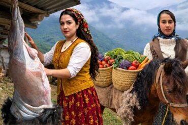 Mix of Village Cooking : Traditional Feast with Lamb Stew & Homemade Delicacies