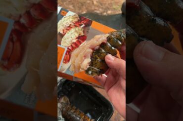 Cooking Walmart lobster #fishing #cooking #outdoors