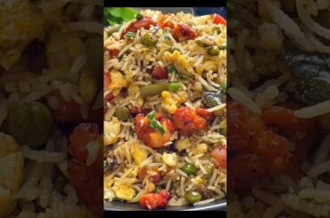 Fried Rice Recipe ♥️ #recipe #viral #food #cooking #youtubeshorts #friedrice  #easyrecipe #chicken