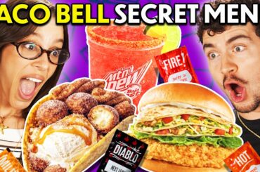 Trying & Ranking Taco Bell Secret Menu Hacks!