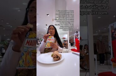 Nothing says fine dining like a department store rebranding a grocery snack #filipinomom