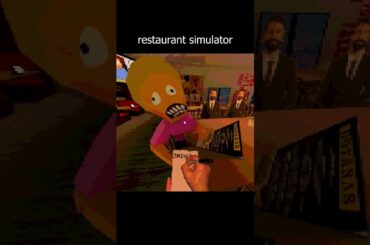 restaurant simulator #shorts #comedy #memes #funny #restaurant #eating