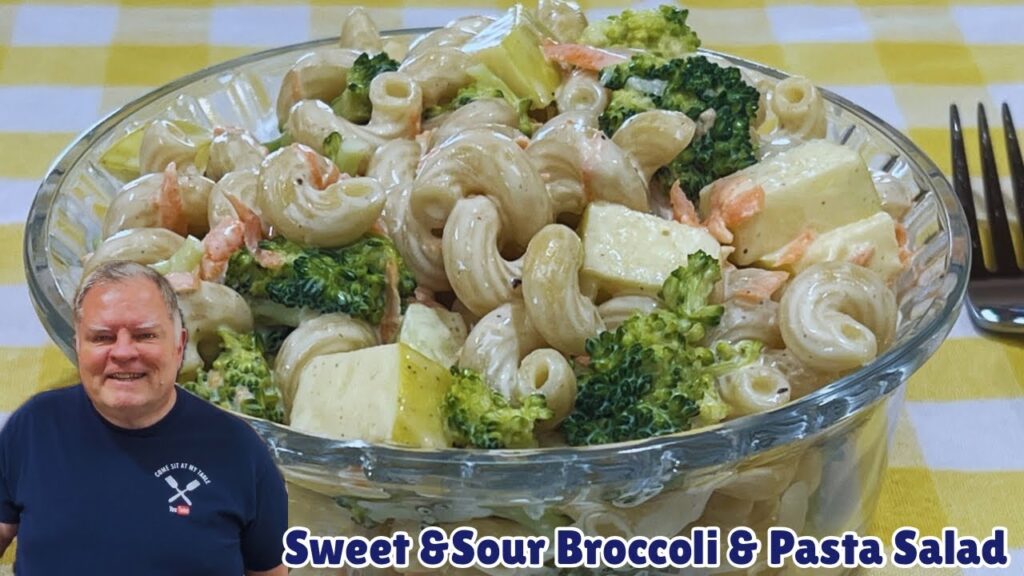 Sweet & Sour Broccoli & Pasta Salad – A Light and Fresh Side Dish to Brighten a Meal!