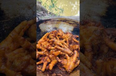 Chicken feet curry. #ytshorts, #food, #cooking, #asmr,