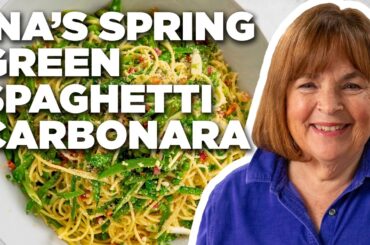 Ina Garten's Spring Green Spaghetti Carbonara | Barefoot Contessa | Food Network