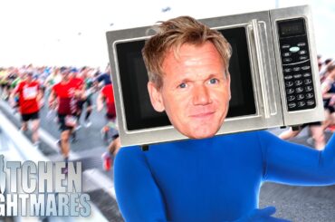 gordon runs the london marathon dressed as chef mike | Full Episode | Kitchen Nightmares