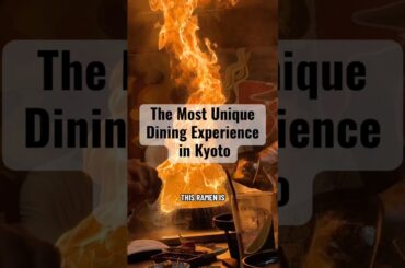 The most unique dining experience in Kyoto  - Fire Ramen Menbaka￼