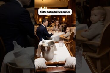 $500 Baby Bottle Service | Fine Dining Experience 🍷