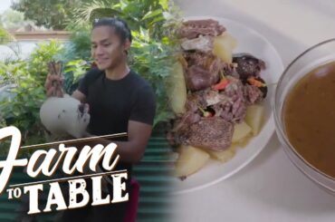 Chef JR cooks 'PINUURANG PATO' for the 'Farm to Table' team! | Farm to Table