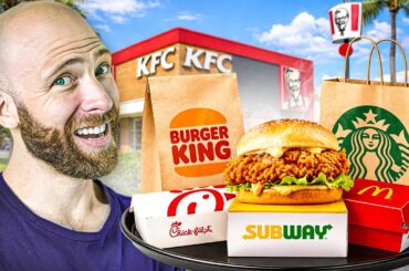 Ultimate American Fast Food Tour!! I Tried Every Fast Food Chain!!