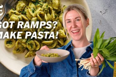 New to Ramps? Make This Creamy Pasta | Justine Doiron | NYT Cooking