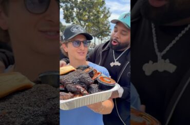 Trying the best BBQ in Compton 📍Kitchen Corner, LA #bbq #beefrib #ribs