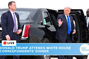 Live - White House Correspondents' Dinner red carpet; Donald Trump attends Oz Pearlman hosted event