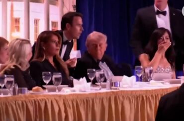Trump rushed off stage amid White House Correspondents' Dinner shooting, guests take cover