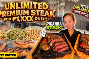 Cheapest UNLIMITED Australian PICANHA & Ribeye Steak sa Fine Dining with UNLIMITED Sides