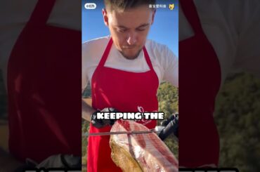 Cut Ham the Wrong Way? 😳🥩 #streetfood #food #cooking #chef #facts