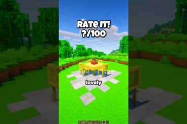 Would you build this Minecraft Dining Table?