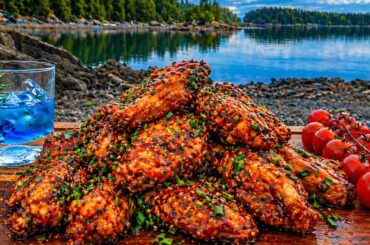 Homemade TERIYAKI Chicken Wings in Alaska Wilderness | Outdoor Cooking