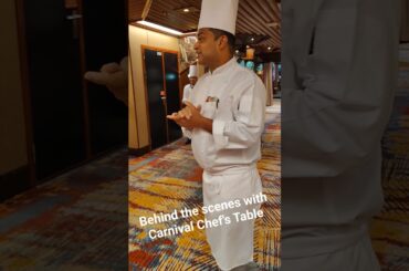 A behind the scenes kitchen tour with Carnival Cruise Lines Chef's Table
