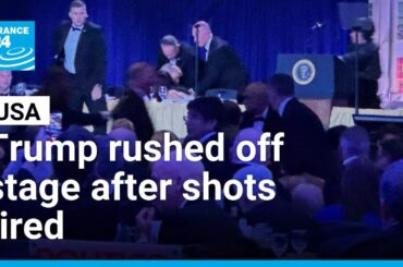 Trump rushed off stage after shots fired at White House correspondents’ dinner • FRANCE 24