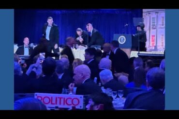 Trump rushed off stage at White House Correspondents' Dinner after shooting