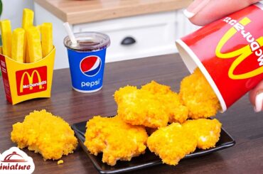 🍗 So Crunchy Mini Chicken McNuggets & Fries Recipe | ASMR Cooking Mini Food