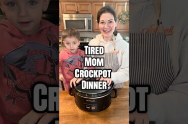 Tired Mom Crockpot Dinner! #recipe #cooking #fypシ #crockpot #easyrecipe #dinner #foodie #cook #yum