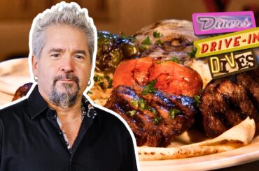 Guy Fieri Tears Up Lebanese Food in Texas 🤤 | Diners, Drive-Ins and Dives | Food Network