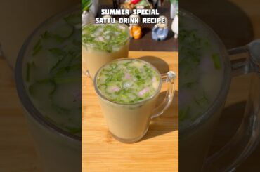 Sattu drink recipe #shorts #summerdrink #sattu #chanasattu #trending #viral #shortsfeed #cooking