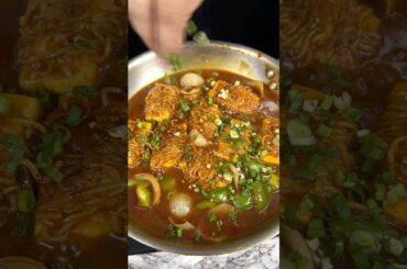 Chilli Maggi Paneer ASMR Cooking || #shorts #asmr #recipe #cooking #maggi #indianasmrworld #paneer