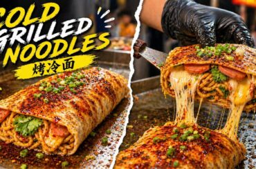 🔴 Cheesy Grilled Cold Noodles | Spicy Street Food | POV Cooking Live