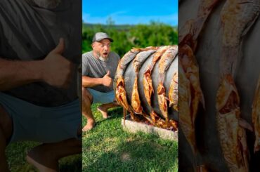 Massive Trout | Barrel Grill! #food #cooking #troutfishing