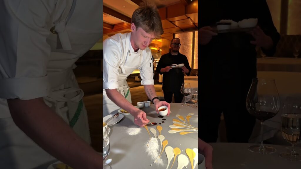 “Paint” Dessert at Alinea’s 20th anniversary tour at Bellagio in Las Vegas