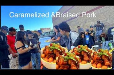 Cooking Vietnamese Caramelized & Braised Pork &Eggs For Homeless People!