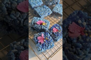 Blue Rice Krispies Treats 💪🩵