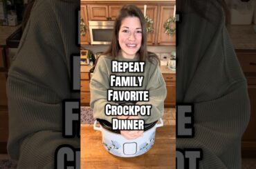 Repeat Family Favorite Crockpot Dinner! #recipe #cooking #fypシ #easyrecipe #dinner #family #food