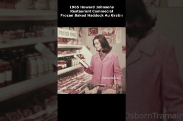 1965 Howard Johnson's Restaurant Commercial Baked Haddock Au Gratin #hojos #howardjohnsons #retro