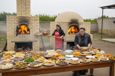 Two Azerbaijani Women Cooked 12 Traditional Foods in One Day