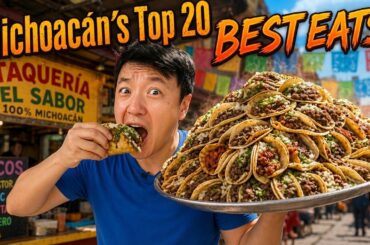 Top 20 BEST TACOS & LOCAL EATS in Michoacán Mexico (Ultimate Food Tour)