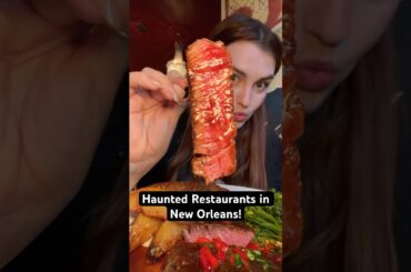 eating at haunted restaurants in New Orleans! #neworleans #neworleansfood #nola #southernfood#eating
