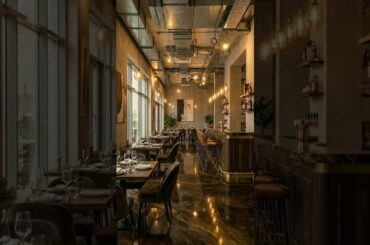 Luxury Restaurant Interior Transformation | Marble Epoxy Floor Timelapse (Modern Fine Dining #short