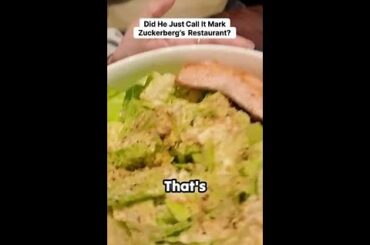 Is this actually Mark Zuckerberg's restaurant? 🥗😂