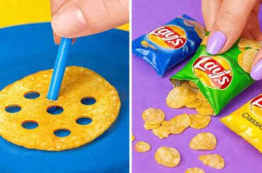 MINI FOOD CHALLENGE 🍔🤏 Giant vs. Tiny Food! Cooking Hacks by 123 GO! Galaxy