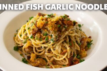 Tinned Fish Garlic Noodles | Depression-Era Spaghetti | Food Wishes