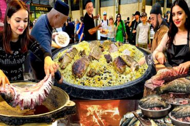 HIDDEN GEMS OF UZBEKISTAN STREET FOOD YOU HAVE NEVER SEEN BEFORE | BIGGEST MEAT CUISINES IN WORLD