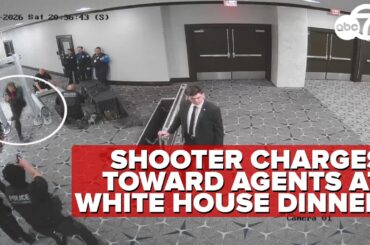 FULL| Armed suspect seen storming White House Correspondents' Dinner shooting
