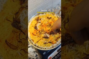 Kolkata style chicken biryani 🤤😋.?!#viral #cooking #minivlog #shorts #ytshorts #livingwithamisha
